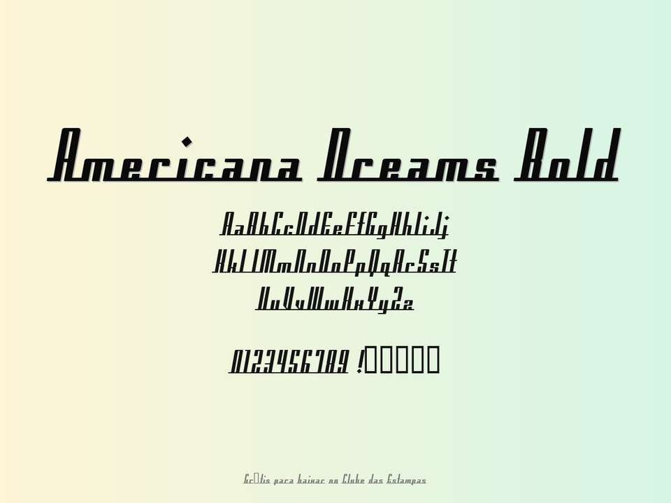 Fonte Americana Dreams Bold Grátis Para Baixar