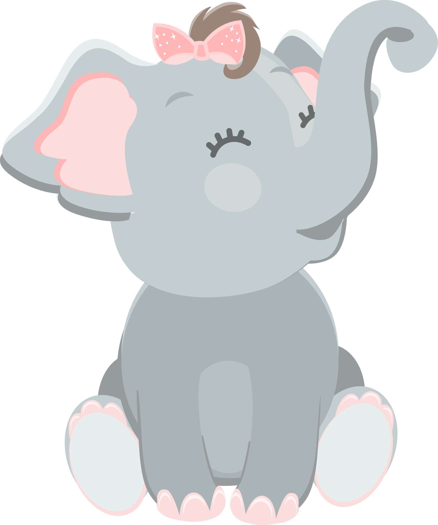 Elemento Elefante Cute Elefantinho Fofo Png (15)