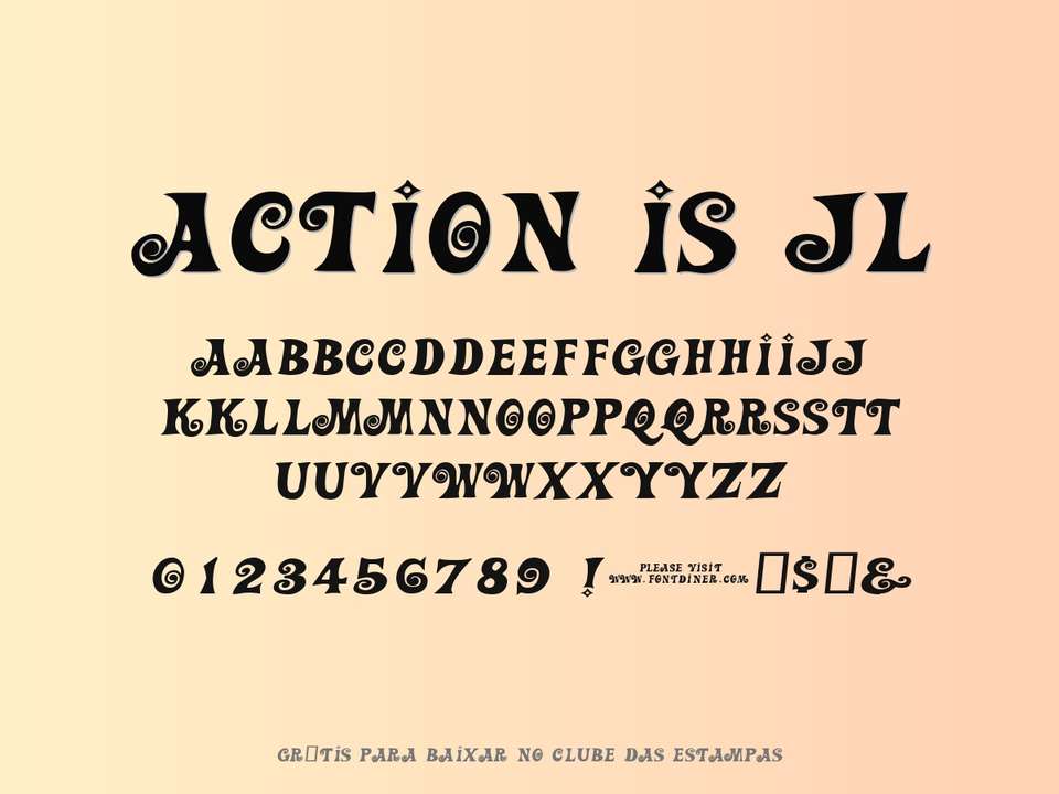 Fonte Action Is Jl Grátis Para Baixar