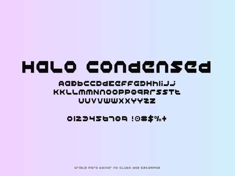 Fonte Halo Condensed Grátis Para Baixar