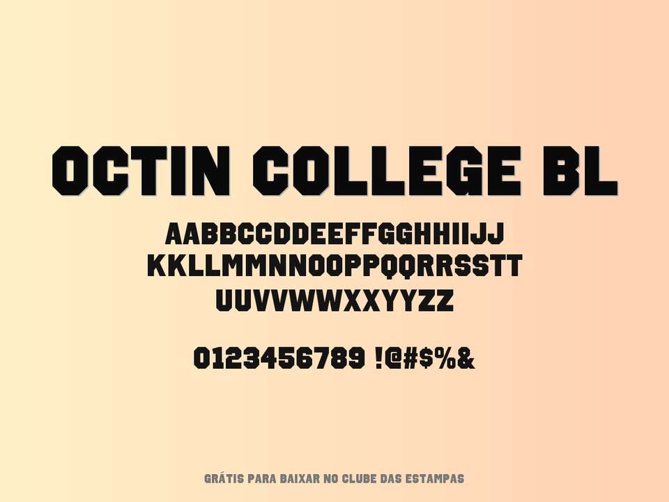 Fonte Octin College Bl Grátis Para Baixar