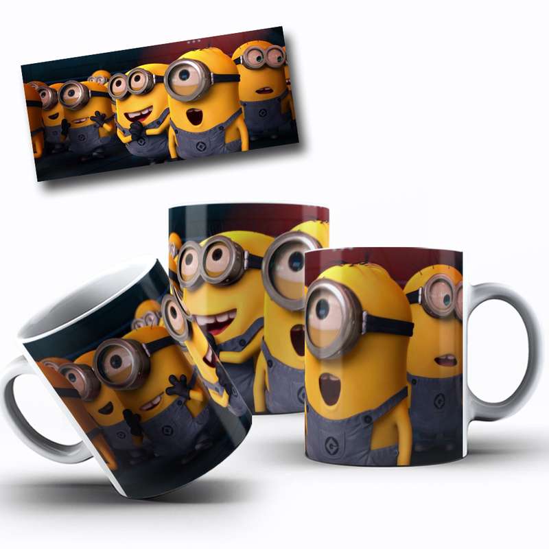 Arte Para Caneca Minions Personagens Cartoon 27