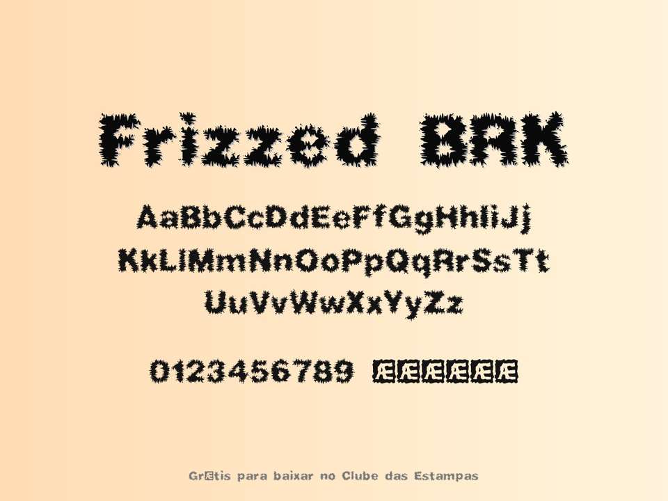 Fonte Frizzed Brk Grátis Para Baixar