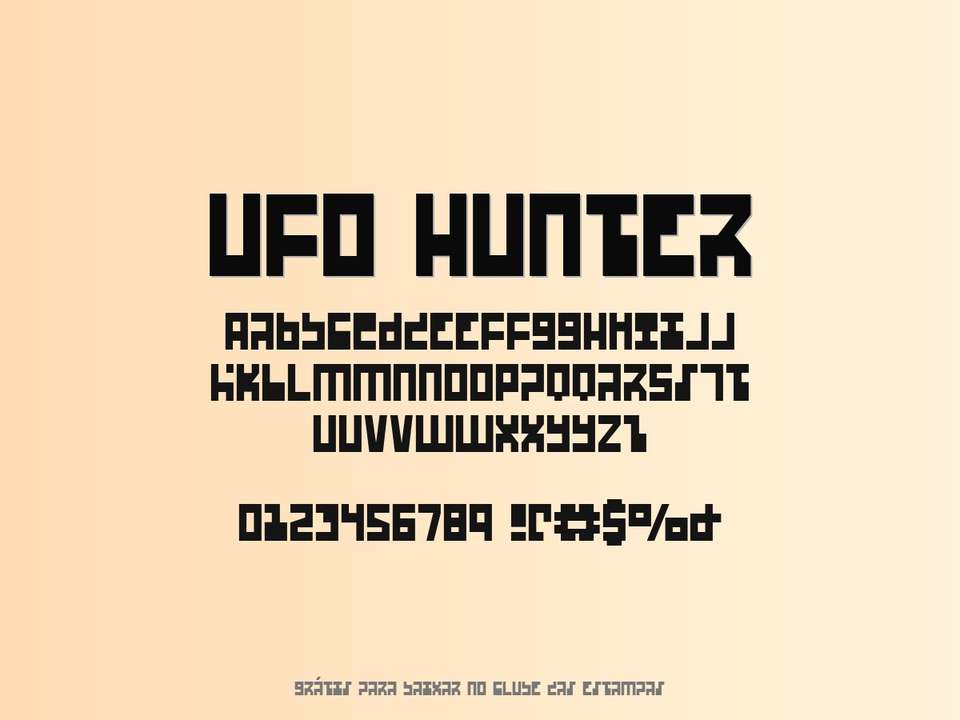 Fonte Ufo Hunter Grátis Para Baixar