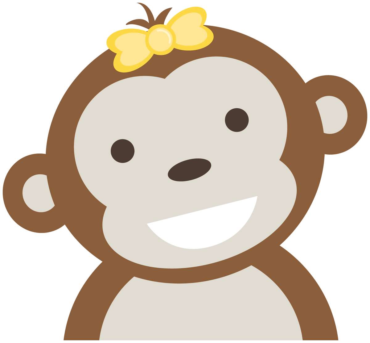 Elemento Macaco Cufe Fofo Fofa Png (32)