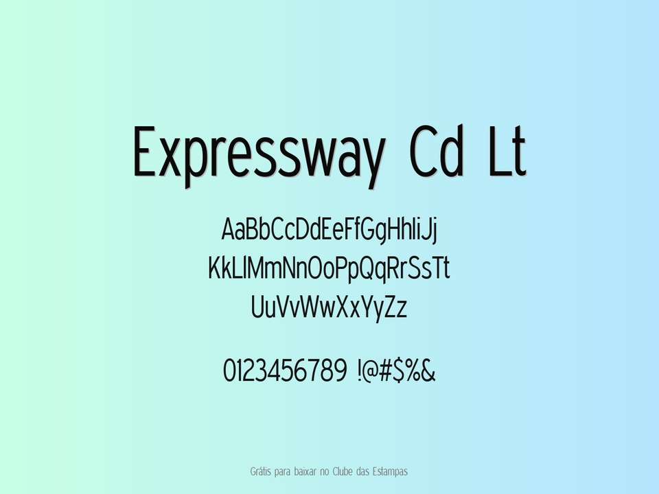 Fonte Expressway Cd Lt Grátis Para Baixar