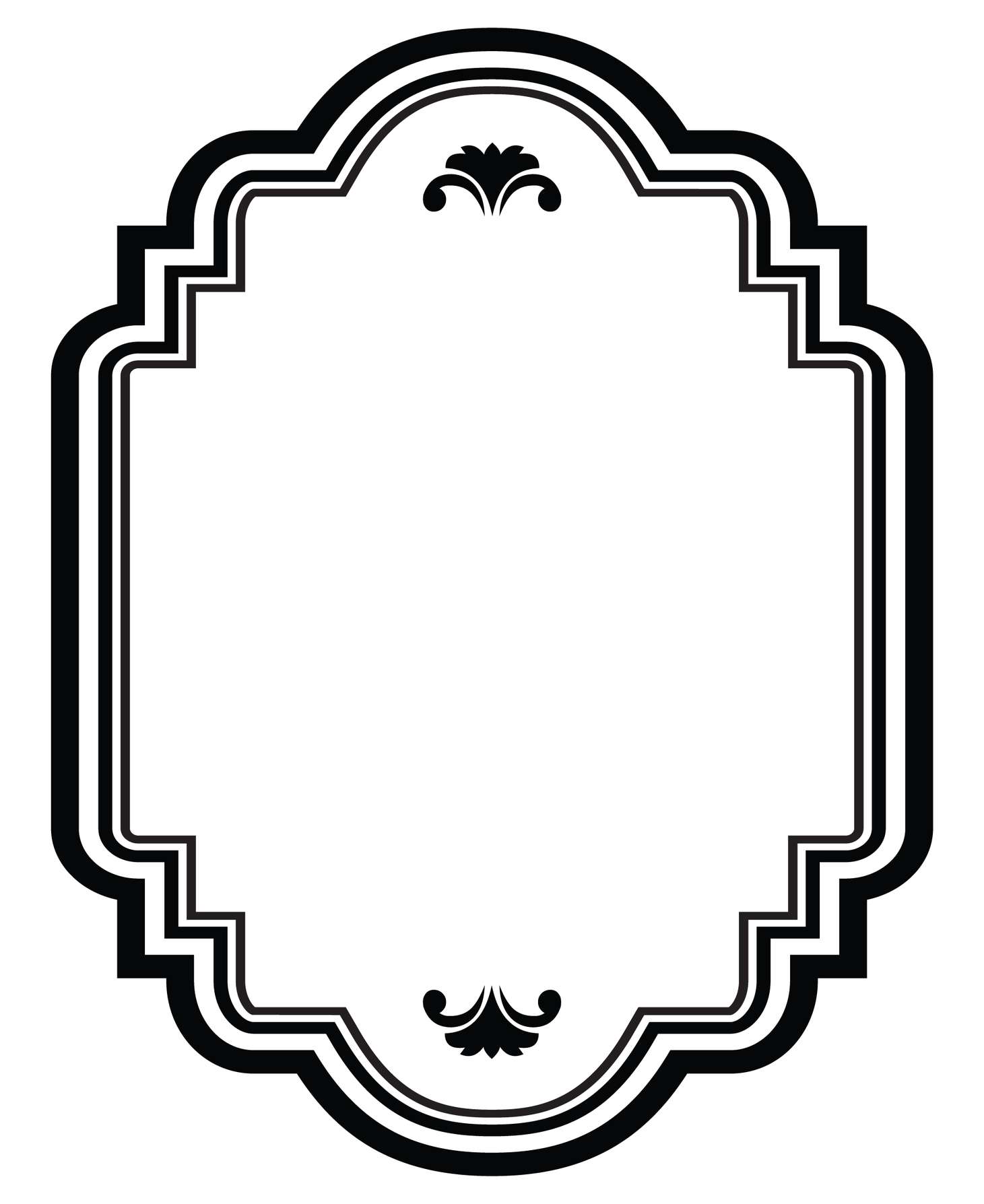 Moldura Decorativa Ornamentada Design Gráfico Png Grátis Para Baixar
