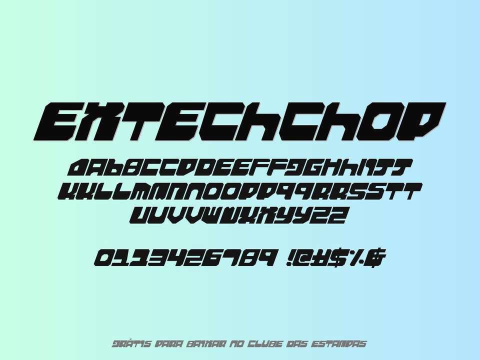 Fonte Extechchop Grátis Para Baixar