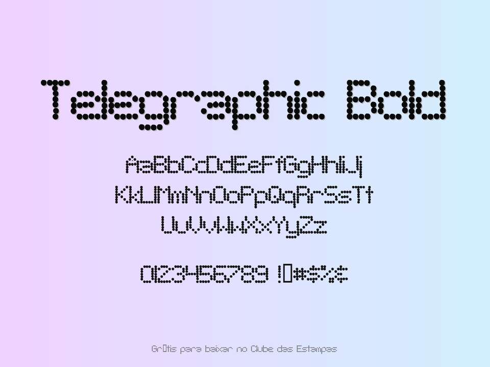Fonte Telegraphic Bold Grátis Para Baixar