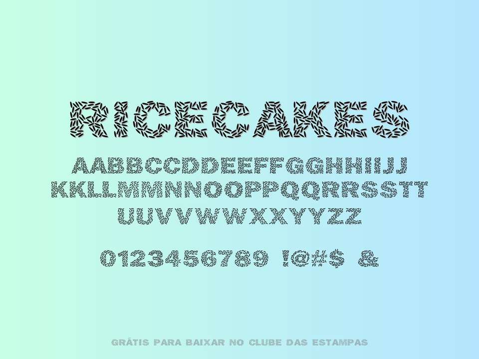 Fonte Ricecakes Grátis Para Baixar