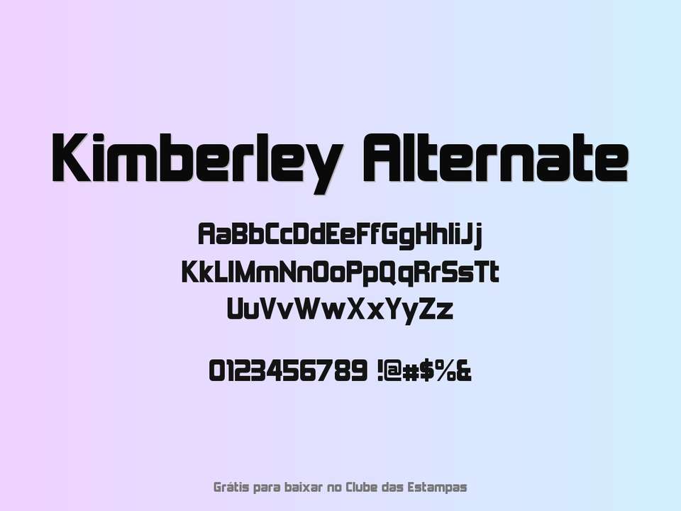 Fonte Kimberley Alternate Grátis Para Baixar