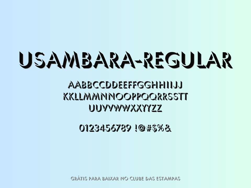 Fonte Usambara Regular Grátis Para Baixar