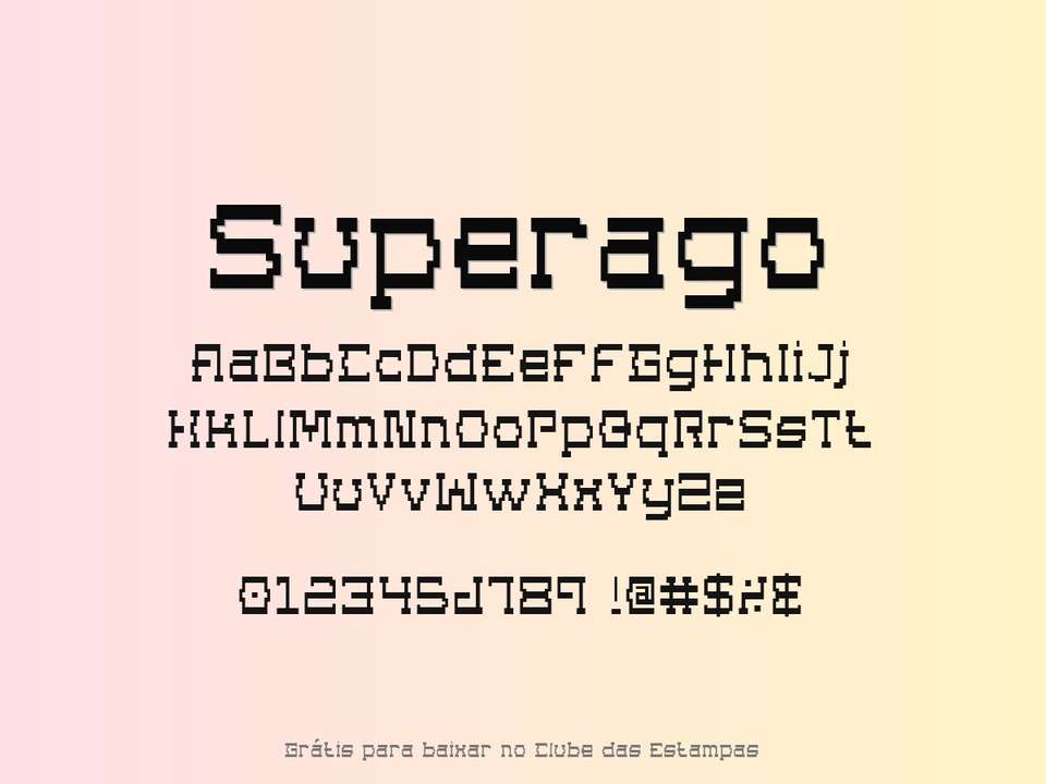 Fonte Superago Grátis Para Baixar