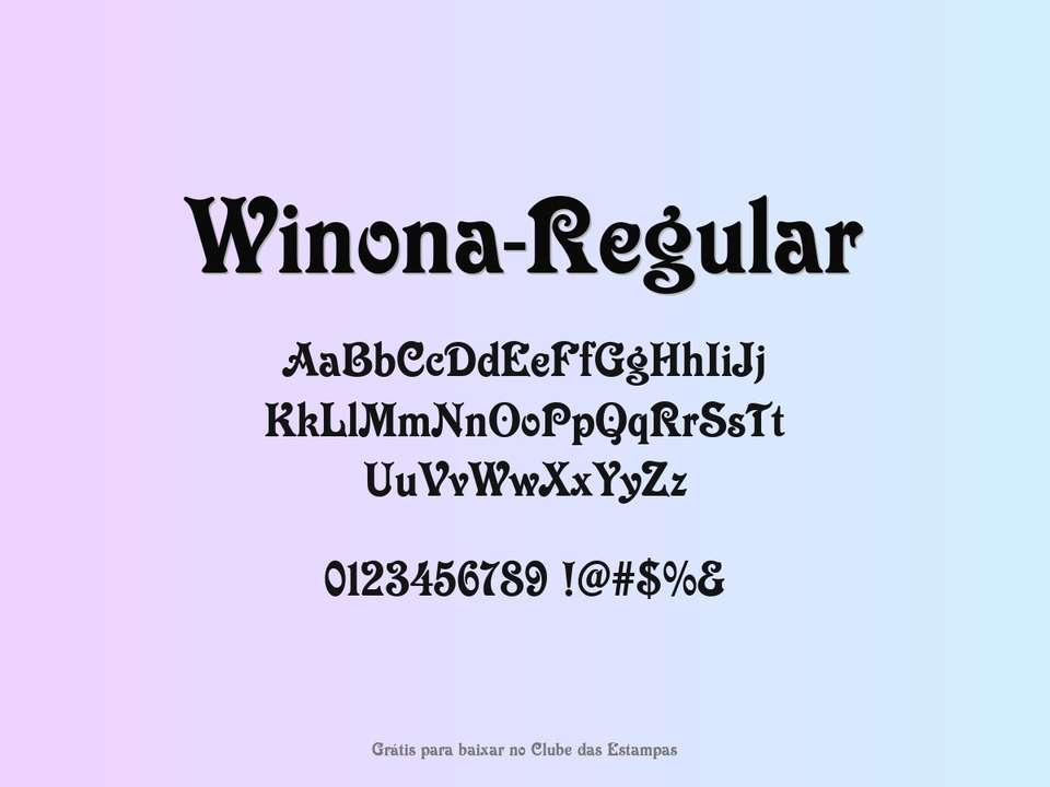 Fonte Winona Regular Grátis Para Baixar
