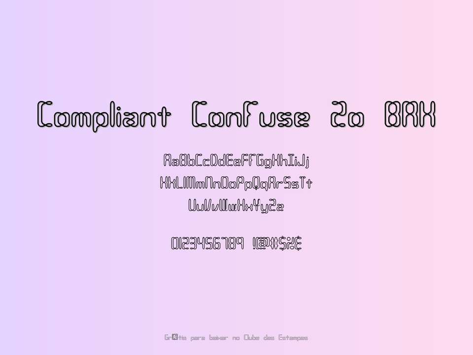 Fonte Compliant Confuse 2o Brk Grátis Para Baixar