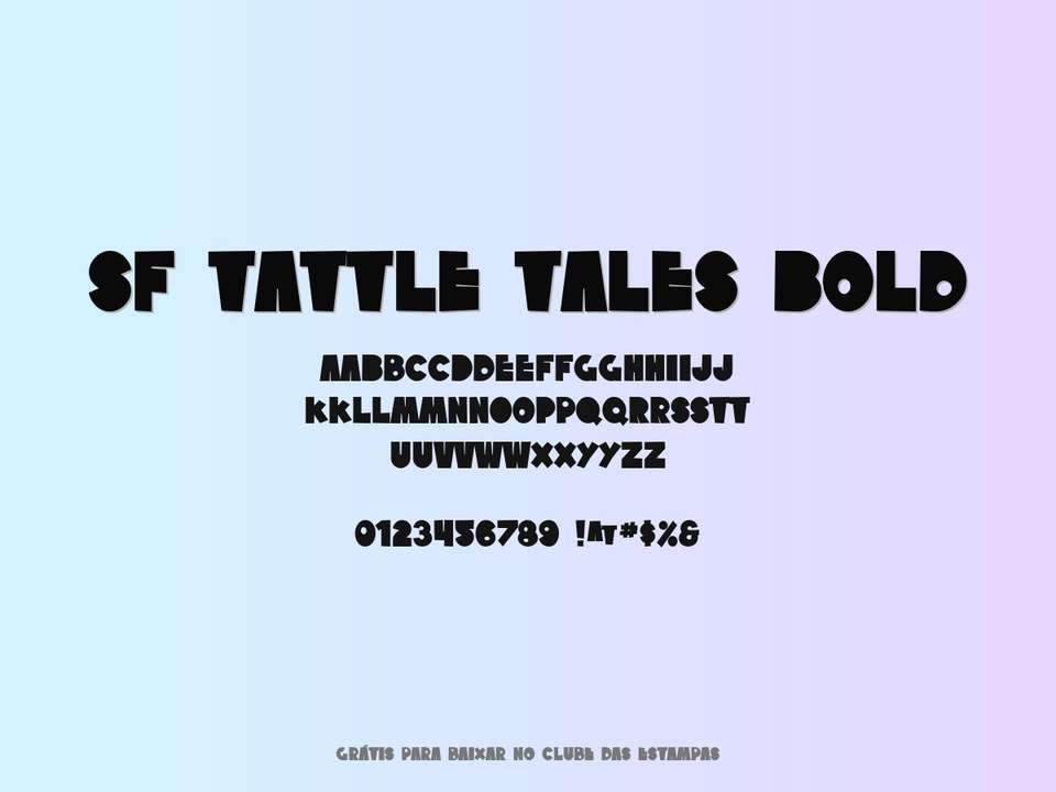 Fonte Sf Tattle Tales Bold Grátis Para Baixar