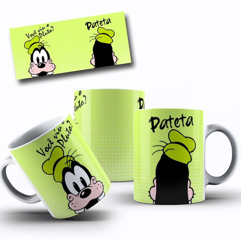 Arte Para Caneca Goofy Pluto Pateta Cartoon 14