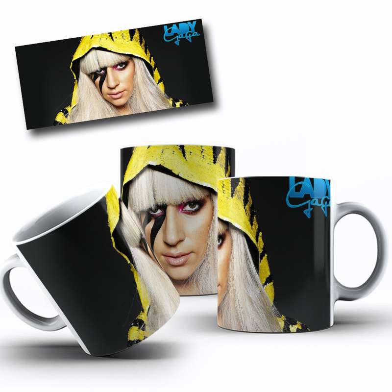 Arte Para Caneca Lady Gaga Personagem 5