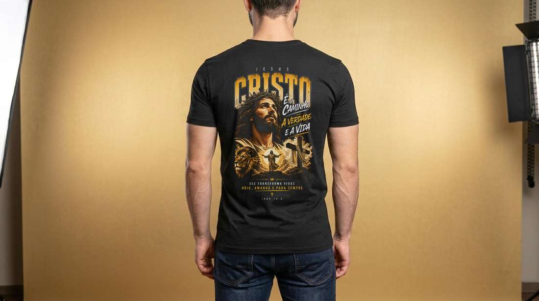 Arte Jesus Cristo É O Caminho A Verdade E A Vida Para Camisa