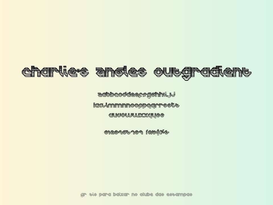 Fonte Charlie's Angles Outgradient Grátis Para Baixar