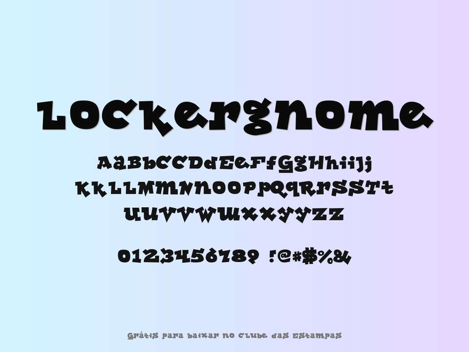 Fonte Lockergnome Grátis Para Baixar