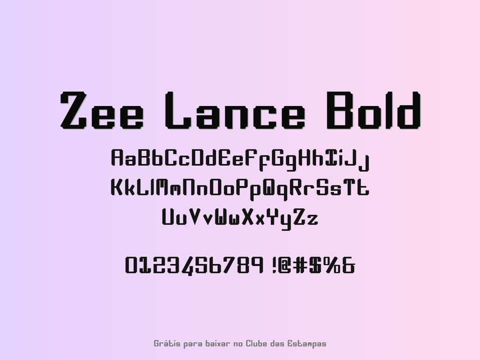 Fonte Zee Lance Bold Grátis Para Baixar