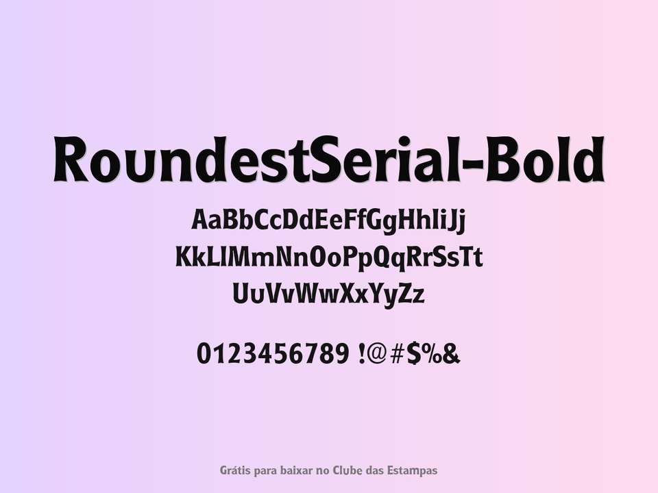 Fonte Roundestserial Bold Grátis Para Baixar