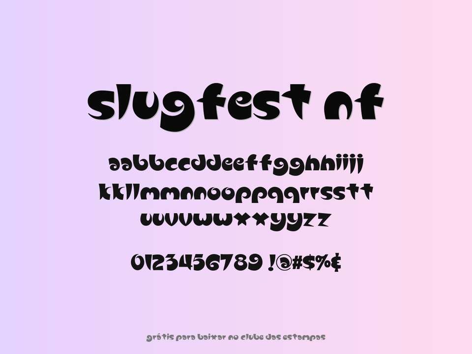 Fonte Slugfest Nf Grátis Para Baixar