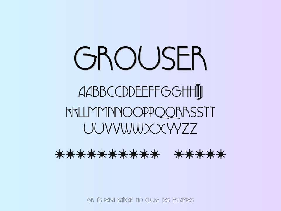 Fonte Grouser Grátis Para Baixar