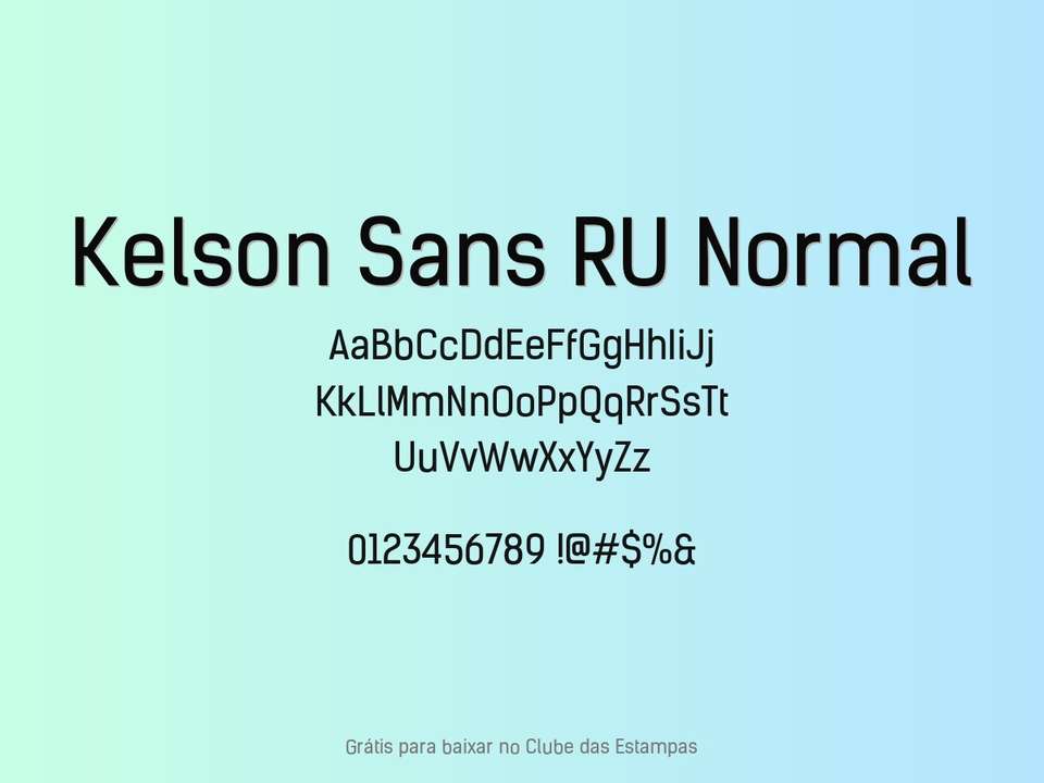Fonte Kelson Sans Ru Normal Grátis Para Baixar