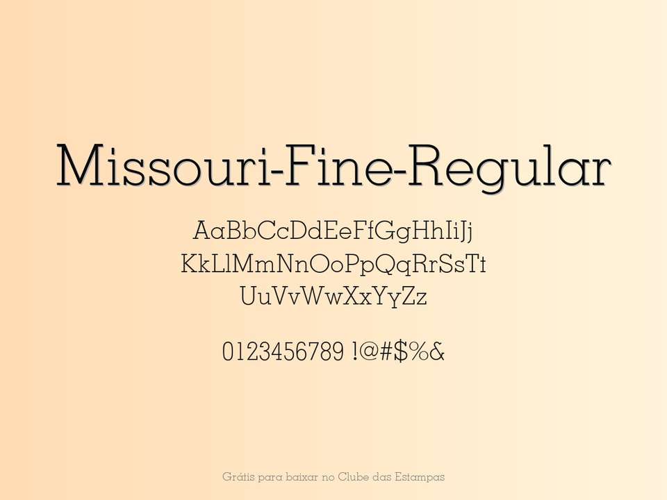 Fonte Missouri Fine Regular Grátis Para Baixar