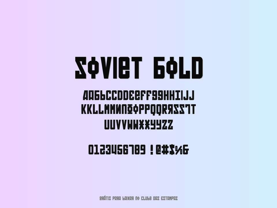 Fonte Soviet Bold Grátis Para Baixar