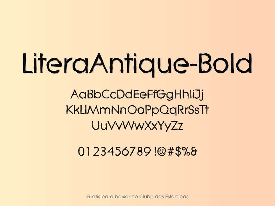 Fonte Literaantique Bold Grátis Para Baixar