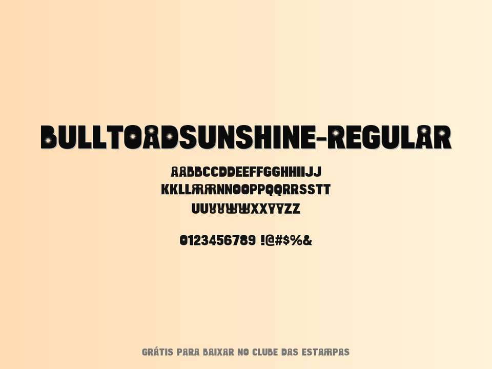 Fonte Bulltoadsunshine Regular Grátis Para Baixar
