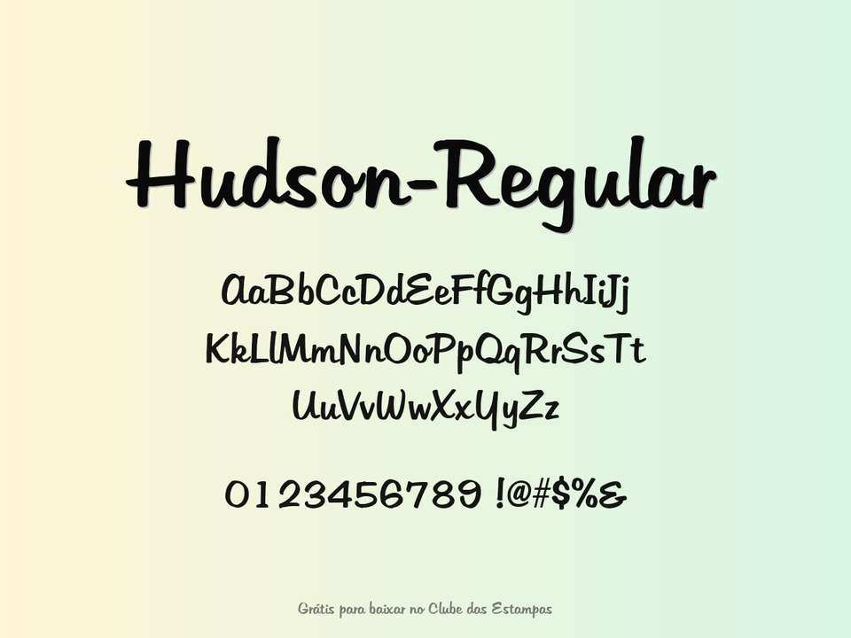 Fonte Hudson Regular Grátis Para Baixar