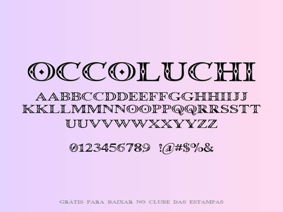 Fonte Occoluchi Grátis Para Baixar