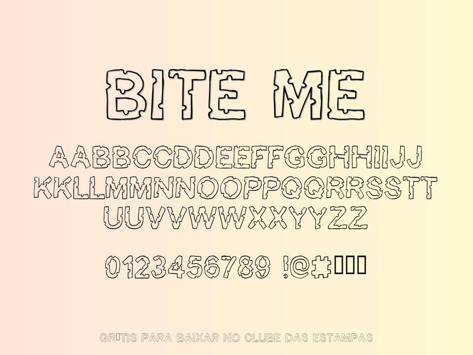 Fonte Bite Me Grátis Para Baixar