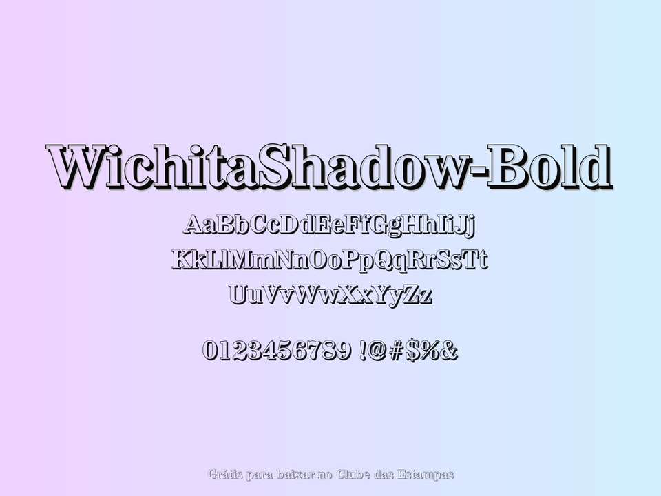 Fonte Wichitashadow Bold Grátis Para Baixar