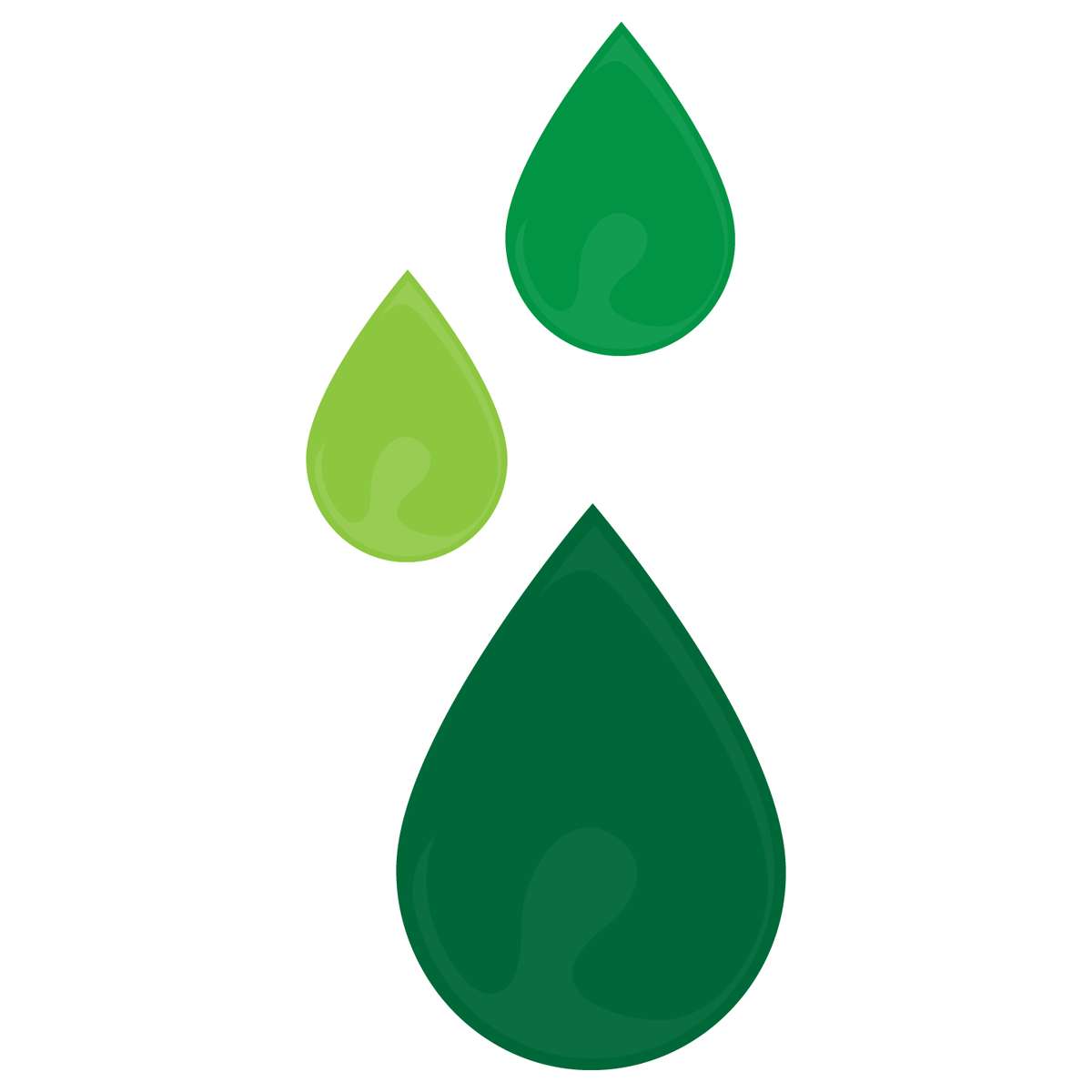 Três Gotas De Orvalho Verde Natureza Png Grátis Para Baixar