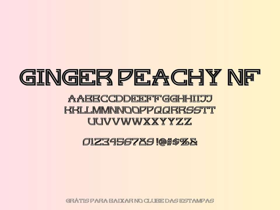 Fonte Ginger Peachy Nf Grátis Para Baixar