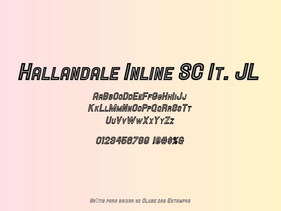 Fonte Hallandale Inline Sc It