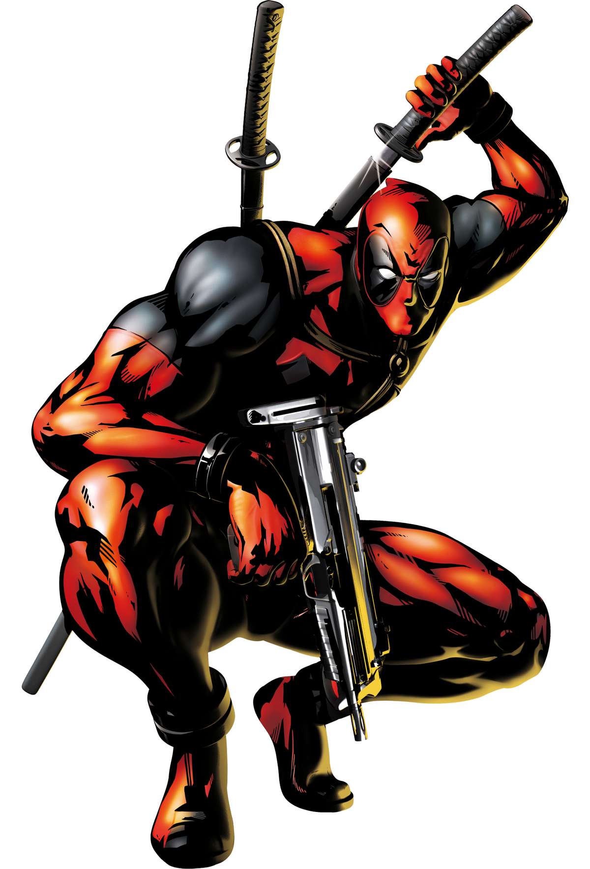 Guerreiro Musculoso Em Pose De Ataque Super Heróis Png Grátis Para Baixar