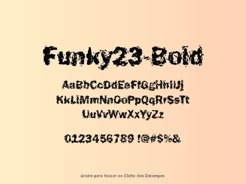 Fonte Funky23 Bold Grátis Para Baixar