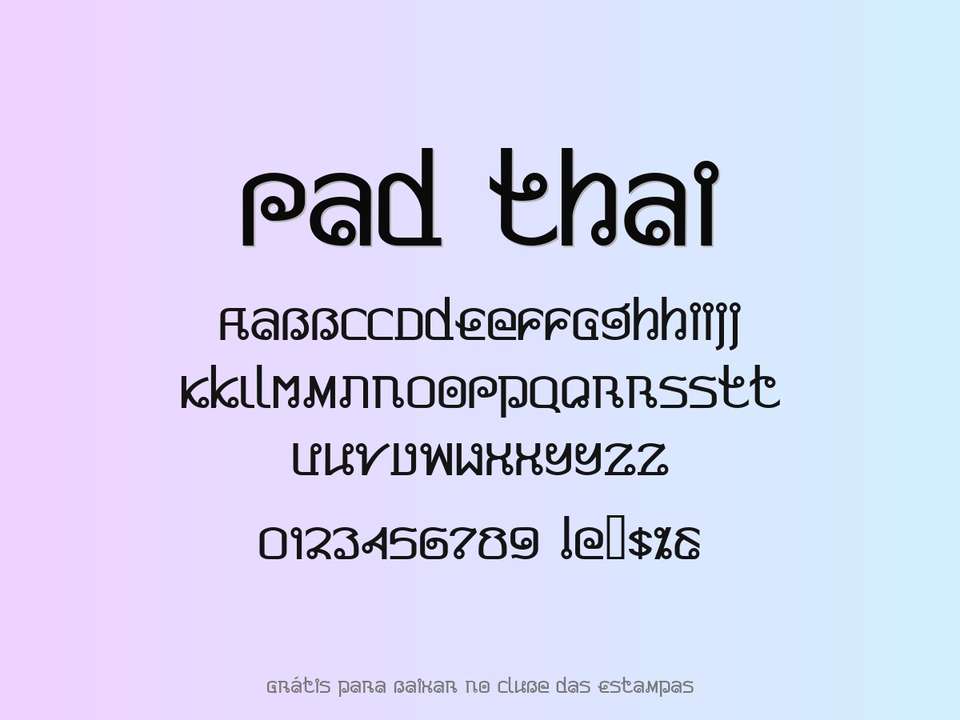 Fonte Pad Thai Grátis Para Baixar