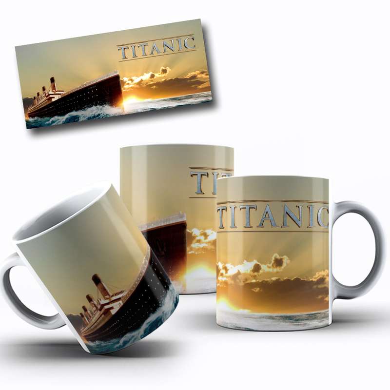 Arte Para Caneca Titanic Navio Drama 28