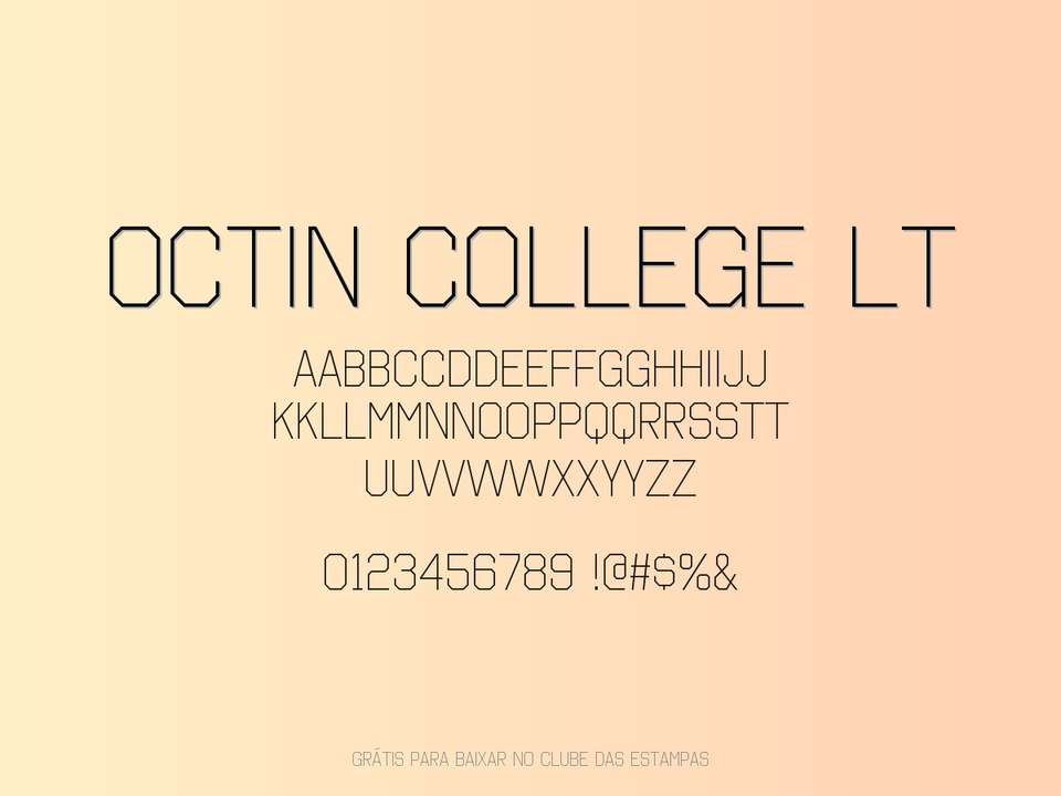 Fonte Octin College Lt Grátis Para Baixar