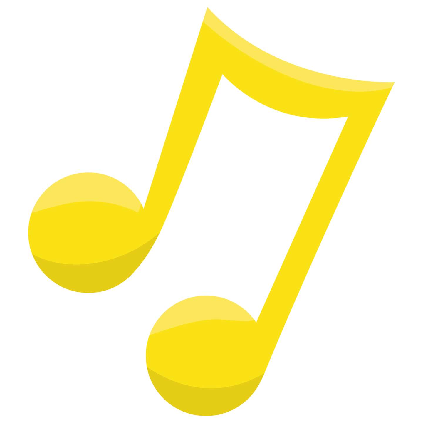 Notas Musicais Amarelas Música Png Grátis Para Baixar