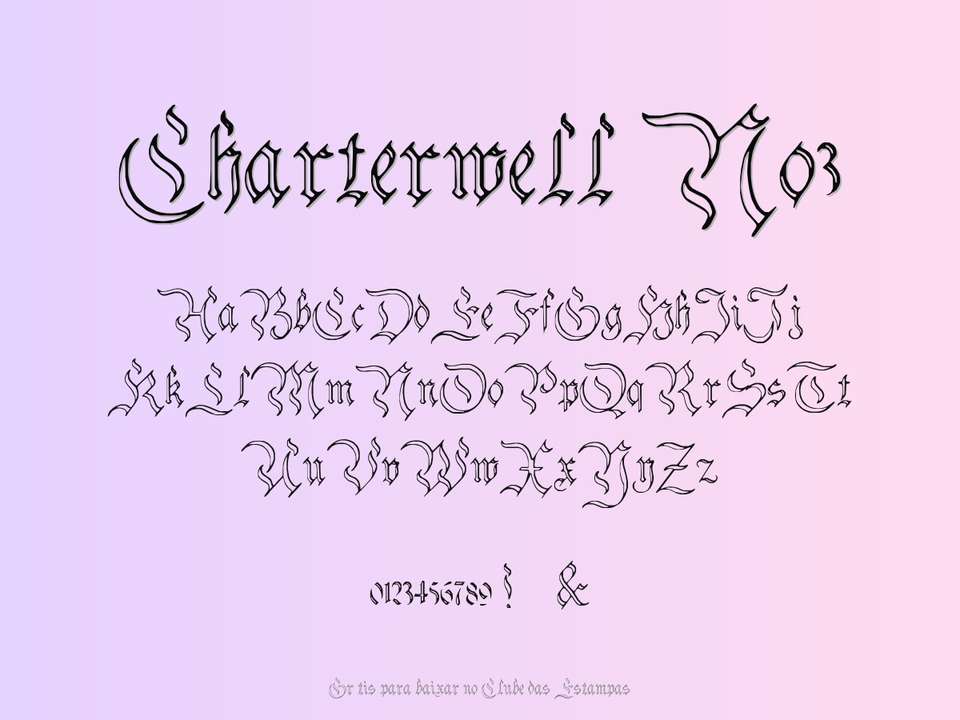 Fonte Charterwell No3 Grátis Para Baixar
