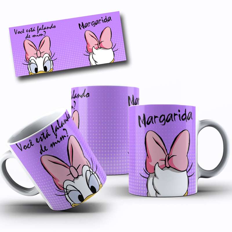 Arte Para Caneca Margarida Personagem Cartoon 19