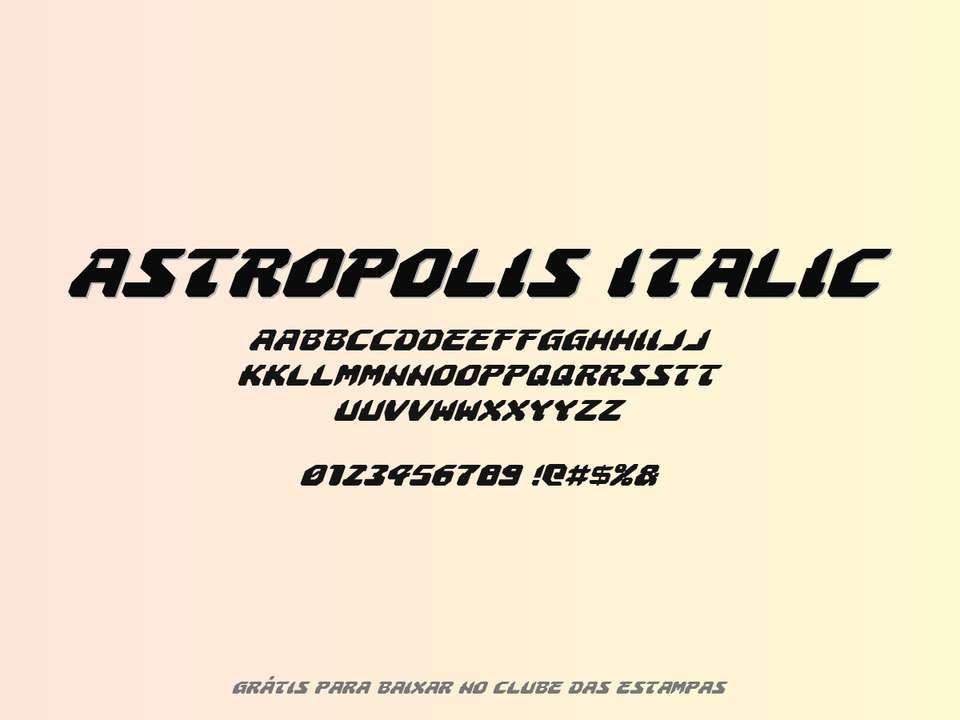 Fonte Astropolis Italic Grátis Para Baixar